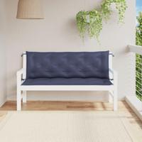 VidaXL Tuinbankkussens 2 st 150x50x7 cm oxford stof marineblauw - thumbnail