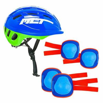 Set van Helm en Kniebeschermers Moltó Blauw 2-10 Jaar