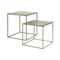 BePureHome Metallic Bijzettafel Set van 2 - thumbnail