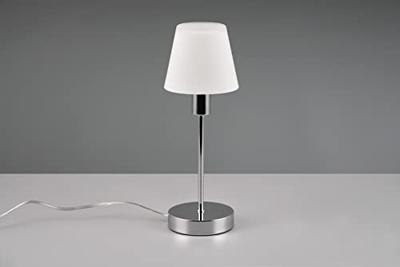 Trio TafellampjeLuis Ii chroom met wit glas - 595700106