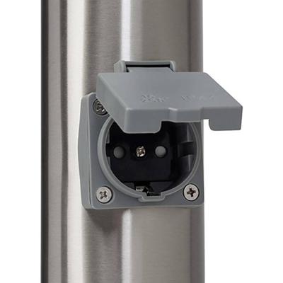 Brilliant RVS muurlampChorus met sensor - 43697/82