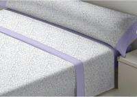 Beddengoedset D'Or PARIS Mauve Bed van 180 Franela - thumbnail