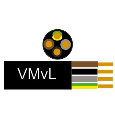 Enzo kabel vmvl rond 4x0,75 qmm zwart - 1227522