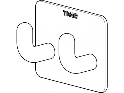 Dubbele Haak Tiger Pinky Metaal RVS