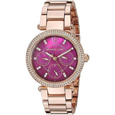 Michael Kors Dames Mini Parker Rosegoudkleurig horloge MK6403 Michael Kors Dames Mini Parker Rosegoudkleurig horloge MK6403