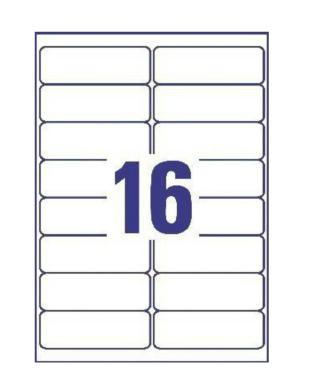 Etiket avery l7162-250 99.1x33.9mm wit 4000st