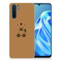 OPPO A91 Telefoonhoesje met Naam Baby Hyena - thumbnail