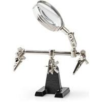 Nedis Helpende derde hand met vergrootglas | Krokodillenklemmen | 1 stuks - HETH110BK HETH110BK - thumbnail