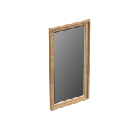 Spiegel Forzalaqua Reno Rechthoek 40x2x80 Cm Eiken Smoke - thumbnail