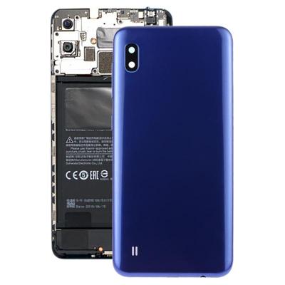 Batterij terug te dekken met camera lens & kant toetsen voor Galaxy A10 SM-A105F/DS SM-A105G/DS (blauw)