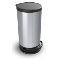 Rotho Paso Pedaalemmer 30L Metallic Zilver/Zwart - thumbnail