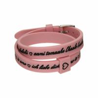 Armband Dames il mezzometro I LOVE YOU SILVER - BRACCIALE IN SILICONE/SILICONE BRACELET - thumbnail
