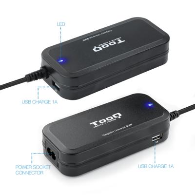 Laptop oplader TooQ TQLC-90BS02AT 90 W 90W - thumbnail