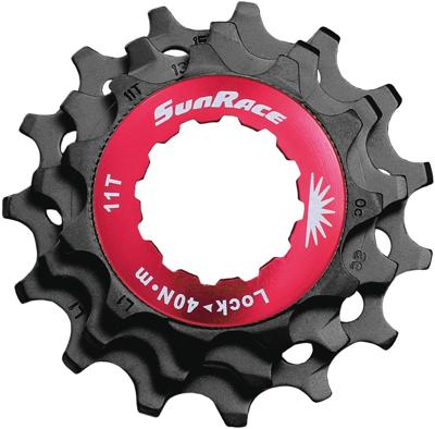Shimano Sunrace sluitring met kransjes 11v 11/13/15t zwart