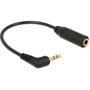 Delock 65674 Audiokabel Stereo jack 2,5 mm 3-pins male haaks > Stereo jack 3,5 mm 4-pins female