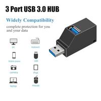 Draagbare Mini 2 x USB 2.0 + 1 x USB 3.0 HUB met Lanyard - thumbnail