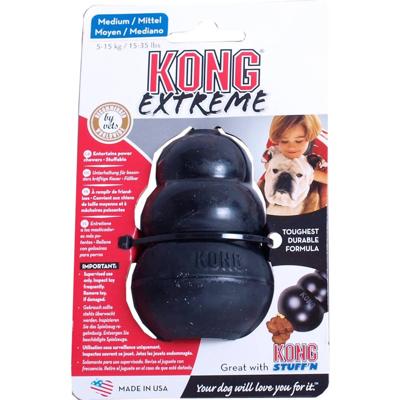 KONG EXTREME ZWART MEDIUM 5,5X5,5X9 CM KONG EXTREME ZWART MEDIUM 5,5X5,5X9 CM