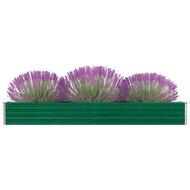 Plantenbak verhoogd 320x40x45 cm gegalvaniseerd staal groen