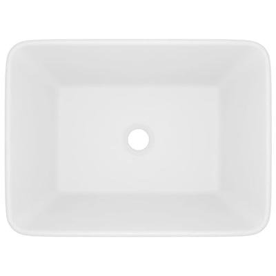 VidaXL Wastafel 41x30x12 cm keramiek matwit