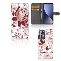 Hoesje Xiaomi 12 Pro Watercolor Flowers - thumbnail