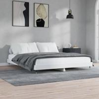 Bedframe LED massief hout wit 120x200 cm - thumbnail