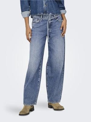 Only Onlgianna Mw Straight Dnm Dot596 15325796 Straight Leg Medium Blue Denim