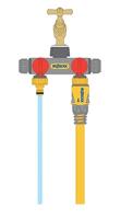Hozelock 2250 0000 FLOWMAX ™ 2-voudige splitser 12 -15 mm (1/2) Ø Met reguleerventiel - thumbnail