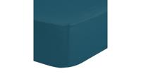 HIP Hoeslaken, Petrol - (90x200 cm) - Katoen Satijn - thumbnail