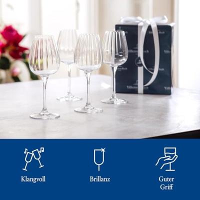 Villeroy & Boch Rose Garden Witte wijnglas 4 stuks