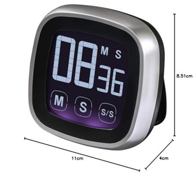 Xavax keukentimer touch digitaal zilver/zwart