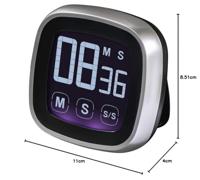 Xavax keukentimer touch digitaal zilver/zwart - thumbnail