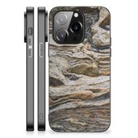 iPhone 14 Pro Marmeren Print Telefoonhoesje Steen - thumbnail