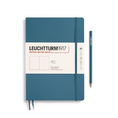 Leuchtturm Stone Blue, Softcover, Composition (B5), 123 p., plain Leuchtturm Stone Blue, Softcover, Composition (B5), 123 p., plain
