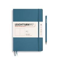 Leuchtturm Stone Blue, Softcover, Composition (B5), 123 p., plain - thumbnail