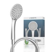 Schutte NAPOLI handdoucheset | 4 functies | chroom
 - 61831 - thumbnail