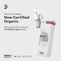 D&apos;Addario Woodwinds ORRS05BSX3S Organic Select Jazz Baritonsaxofoonriet, 3 Soft, 5-pack, Unfiled - thumbnail