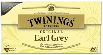 Twinings Earl grey envelop zwart (25 st)