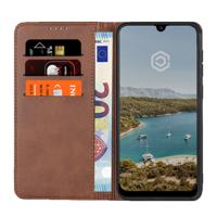 Casecentive Leren Wallet case Galaxy A50 bruin - thumbnail