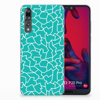 Huawei P20 Pro | Hoesje maken | Cracks Blue