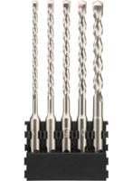 DeWalt Accessoires Houder + SDS Plus | 5 stuks | 5.5x160 mm x1, 6x160 mm x1, 7x160 mm x1, 8x160 mm x1, 10x160 mm x1 - DT70835-QZ - thumbnail