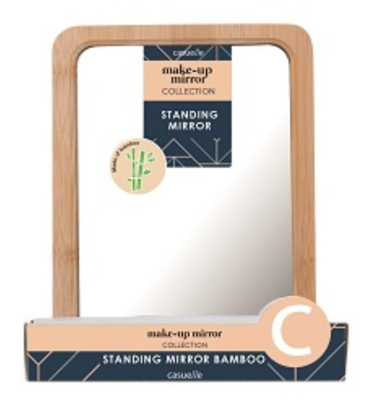 Make-up spiegel bamboe