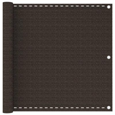 VidaXL Balkonscherm 90x600 cm hdpe bruin