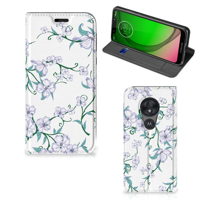Motorola Moto G7 Play Uniek Smart Cover Blossom White - thumbnail