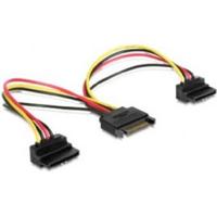 SATA voedings-splitterkabel met hoekstekkers, 0,15 m - thumbnail