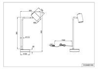 Trio Zwarte bureaulampMarley - 512400132 - thumbnail