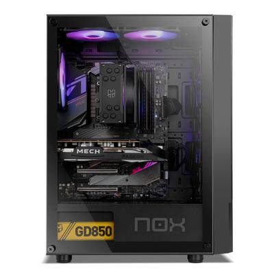 ATX Semi-toren BehuizingNox-Xtreme NXINFTYBETA Zwart - thumbnail