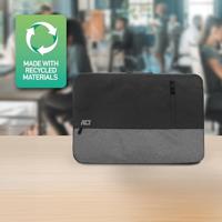 ACT urban laptop sleeve 15,6 inch , zwart/grijs - thumbnail