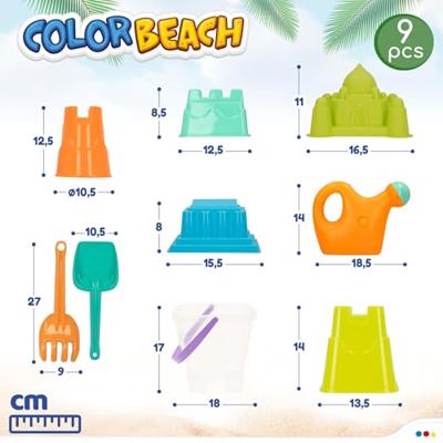 Strandspeelgoedset Colorbaby Ø 18 cm - thumbnail