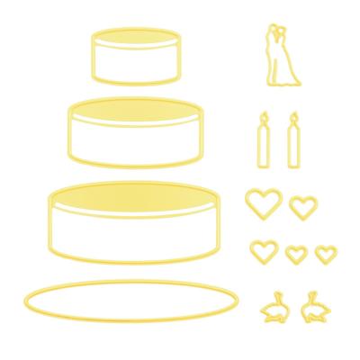 Nellie's Choice • shape die bruidstaart