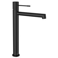 Wastafel Mengkraan Hoog Sapho Solaris Zwart Mat - thumbnail